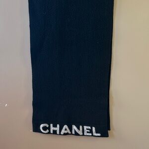 CHANEL Classic Black Knit Fabric